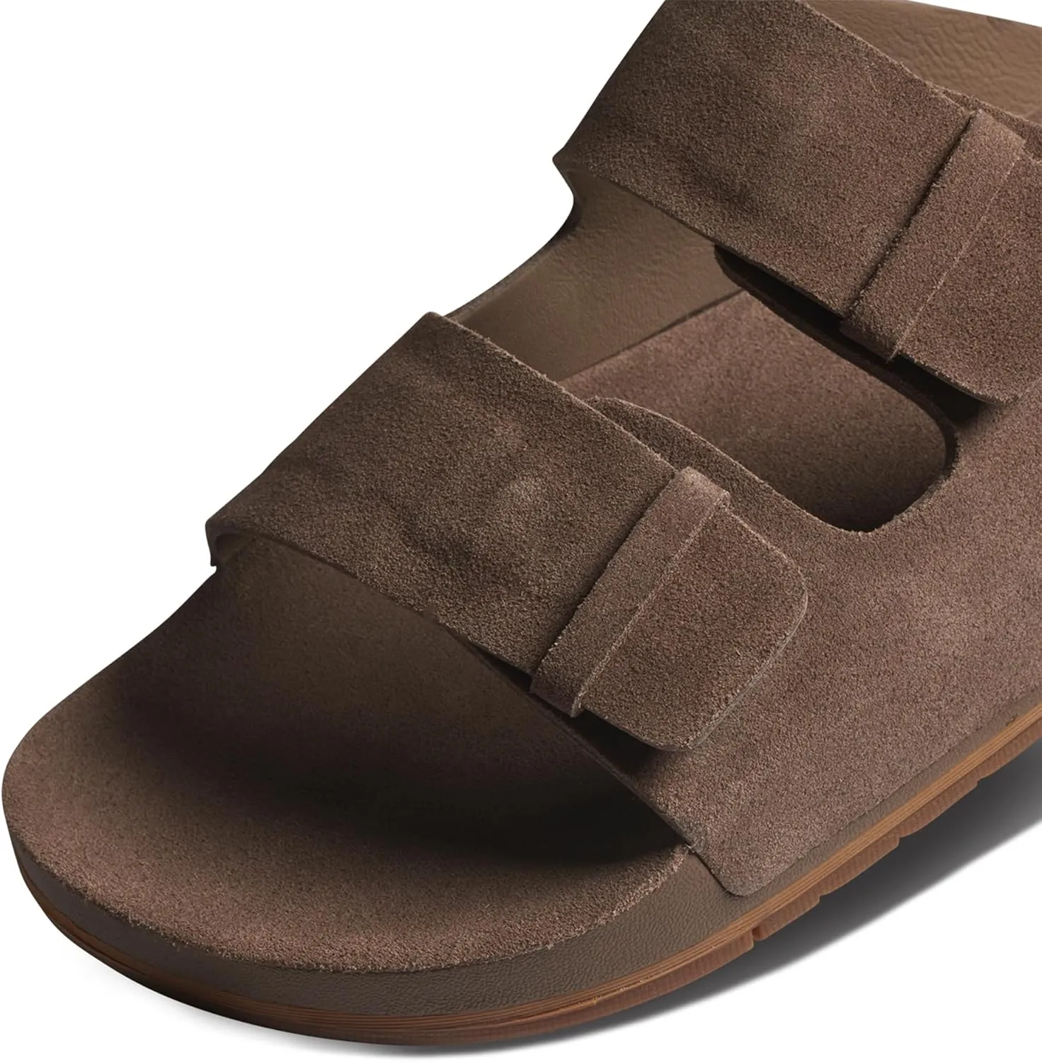 REEF Ojai Two Bar Women's Fashion Slide Sandal, Premium Leather, Soft Cushion Footbed