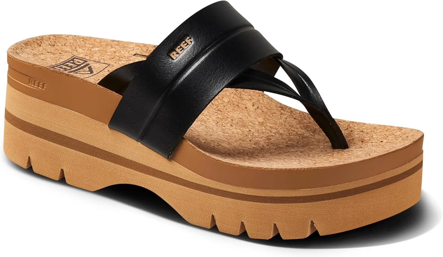 Reef Women's Vista Higher Savanah Fashion Platform Sandal, Soft Cushion Footbed, Arch Support