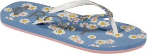 Roxy Girl's Pebbles Sandal - Baja Blue/White - Youth 3