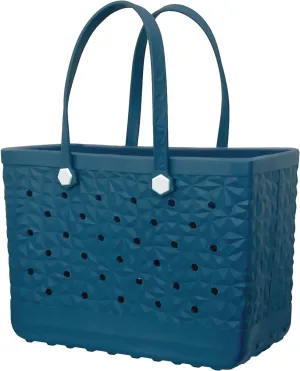 Rubber Beach Tote Bag Waterproof Tip-Proof Outdoor Tote Bag for the Beach Boat Pool Sports