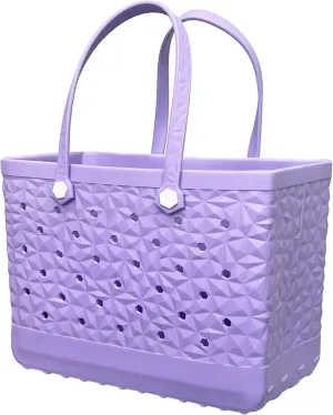 Rubber Beach Tote Bag Waterproof Tip-Proof Outdoor Tote Bag for the Beach Boat Pool Sports