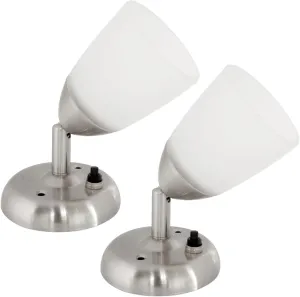RV Reading Lights 12 Volt Interior Bedside Lamps with Switch Wall Sconces Light Fixtures 3000K-Warm White Lighting, 3W, 160 Lumens, 3.2x5.7 inch, Set of 2