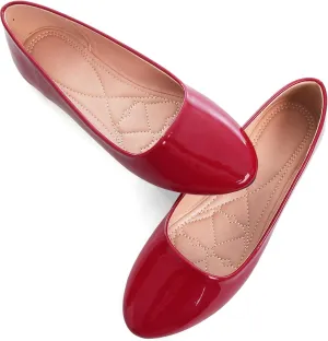 SAILING LU Pointy Toe Shoes Women Ballet Flats Comfort Solid Flat Shoes for Women Work Slip On Moccasins