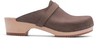 Sandgrens Handmade Swedish Wood Clogs for Men, Low Heel Mule | Malmö