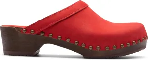 Sandgrens Handmade Swedish Wood Clogs for Women, Low Heel Mule | Athens