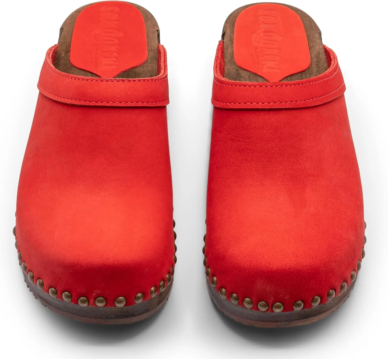 Sandgrens Handmade Swedish Wood Clogs for Women, Low Heel Mule | Athens