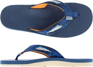 Scott Hawaii Men's Kaiko Sandal | Nylon Strap with Neoprene Lining | Molded Non-marking No-slip Outsole | Arch Support and Heel Cup | Marine & Boat Friendly