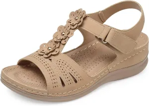 SHIBEVER Wedge Sandals for Women Dressy: Comfortable Summer Platform Casual Dress Women Sandal