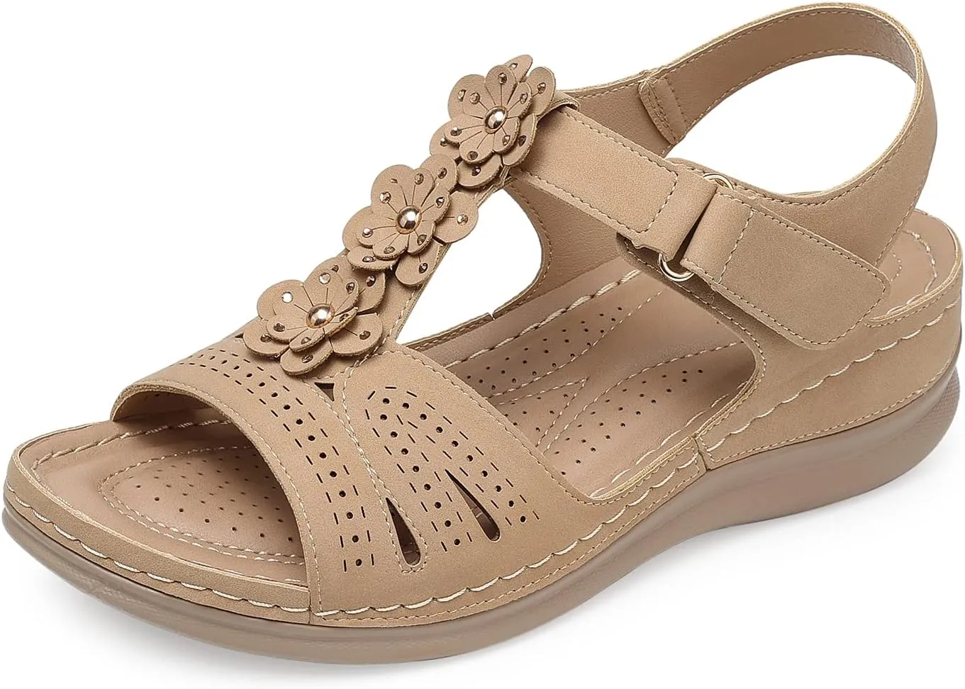 SHIBEVER Wedge Sandals for Women Dressy: Comfortable Summer Platform Casual Dress Women Sandal