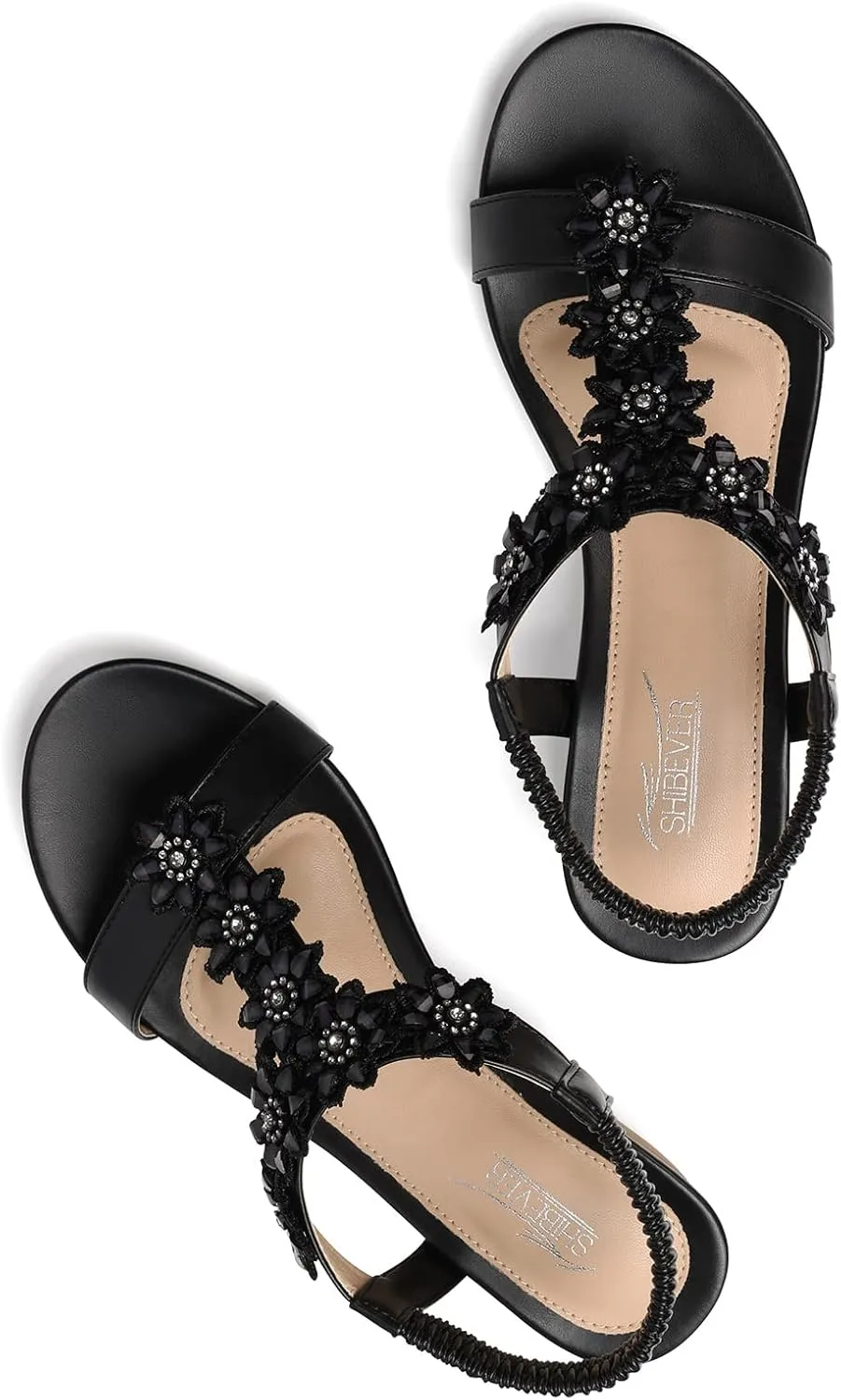 SHIBEVER Wedge Sandals for Women Dressy: Summer Platform Comfortable Low Wedges Womens Sandal
