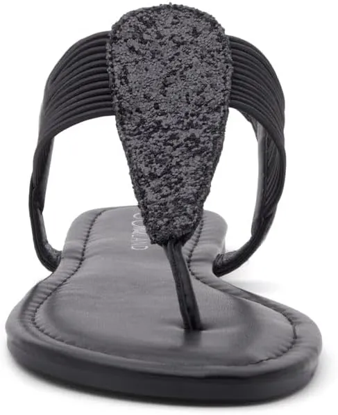 Shoe Land Women's Flat Sandals - Fashion Thong & Gladiator Style with Elastic Strappy String Ankle Strap, Dressy Casual Comfortable Daily Wear, Trendy 2025