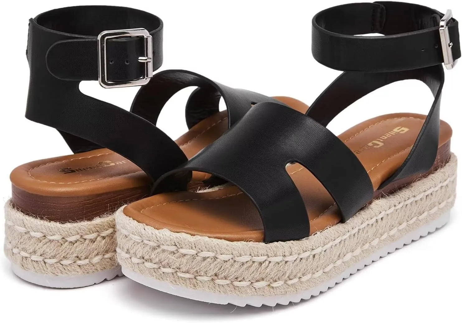 SILENTCARE Women's Comfortable Wedge Platform Sandals for 2024 Summer
