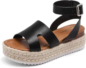 SILENTCARE Women's Comfortable Wedge Platform Sandals for 2024 Summer