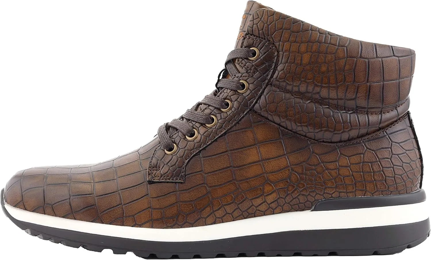 Sio Maverick and Ryder - Men's Sneakers, Low Top and High Top Sneaker Boots - Casual Crocodile Print Sneakers for Men, Stylish Fashion Sneakers for Men
