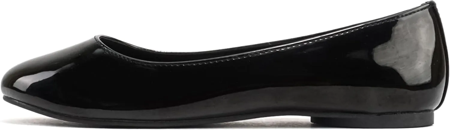 Soda Kreme Comfortable Basic Shoes Women Ballet Flat Round Toe Gel Insole