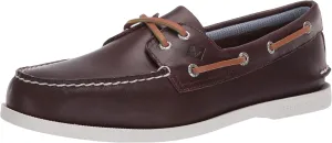 Sperry mens Authentic Original Plushwave Boat Shoe, Brown, 11.5 US