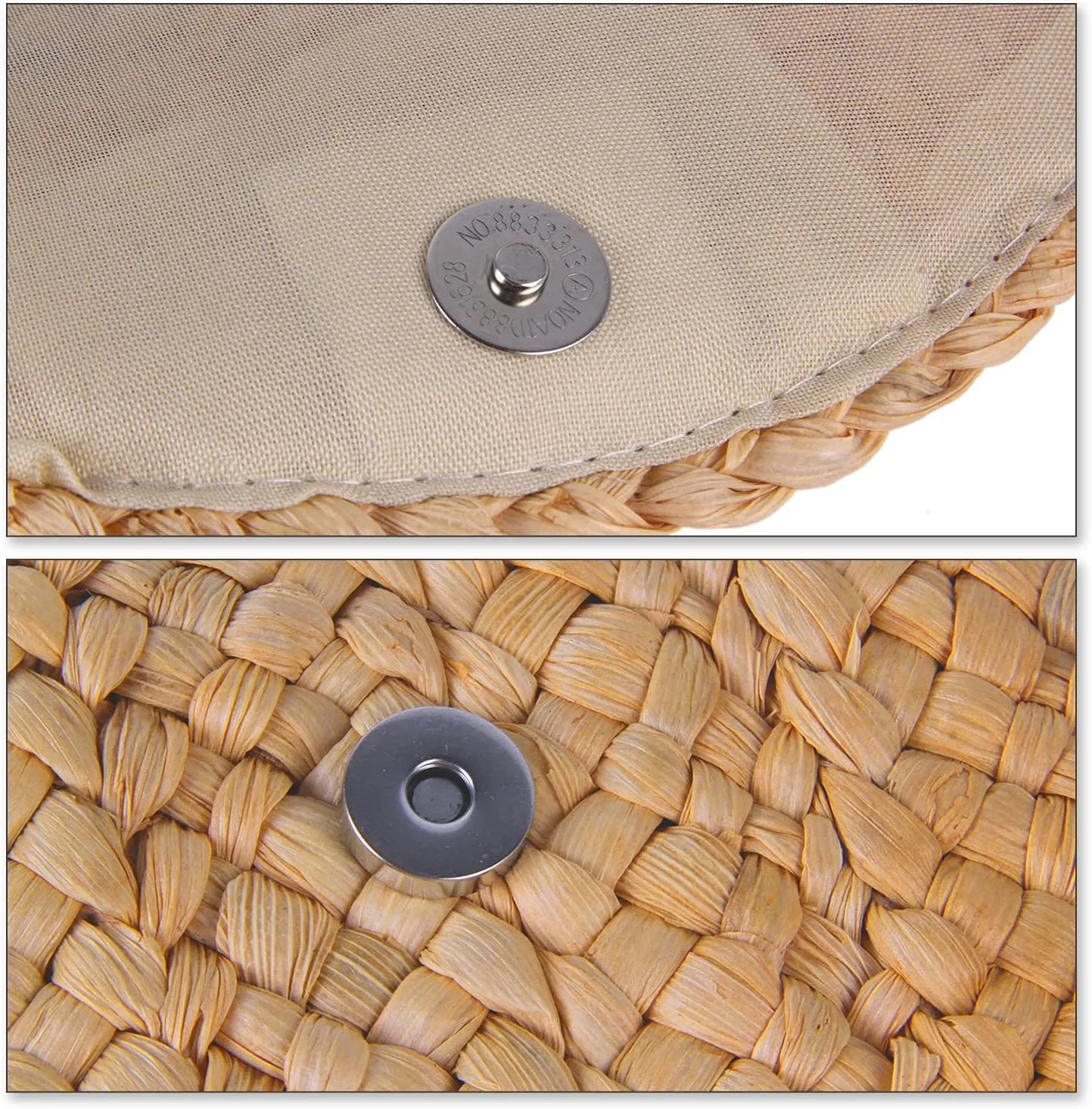 Straw Clutch Purses for Women Summer Beach Bags Envelope Woven Clutch Handbags