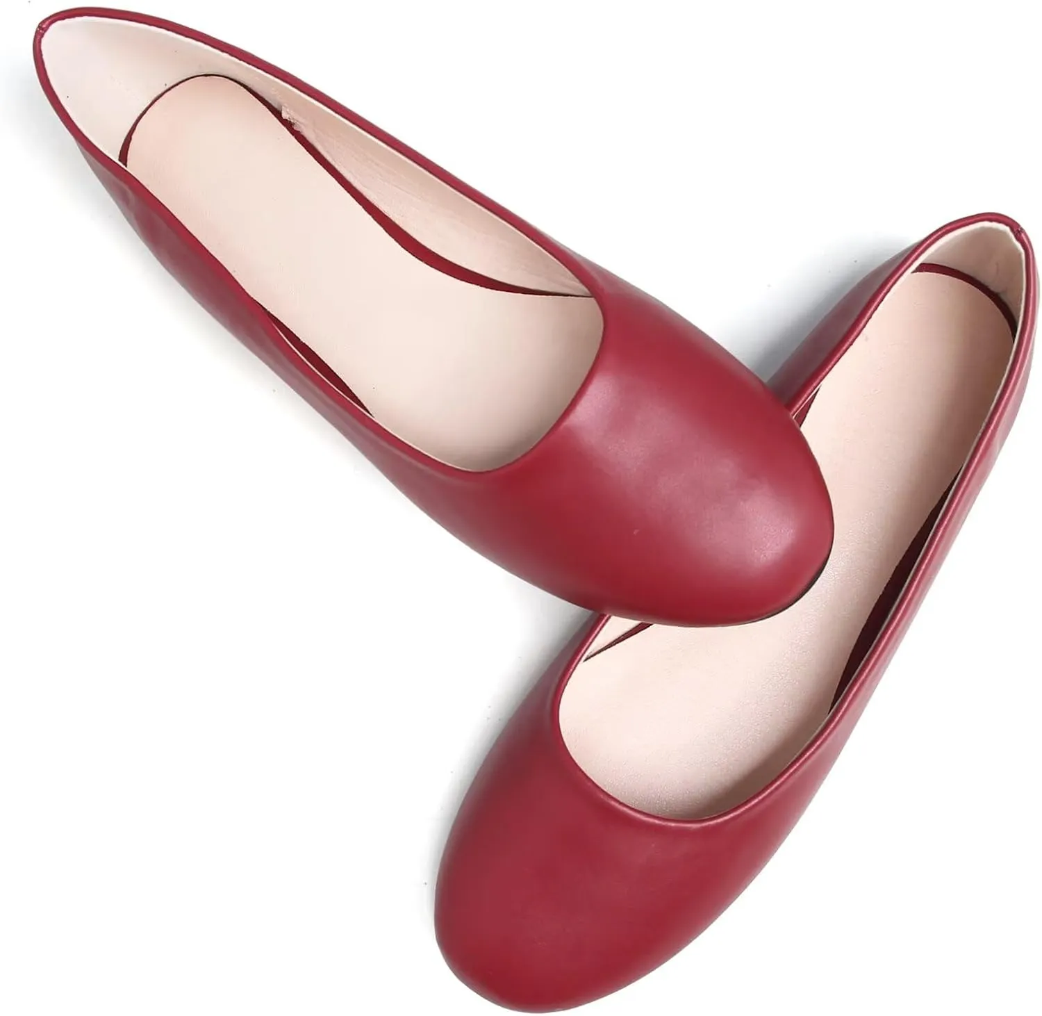 Stunner Women Cute Slip-On Ballet Shoes Soft Solid Classic Pointed Toe Flats