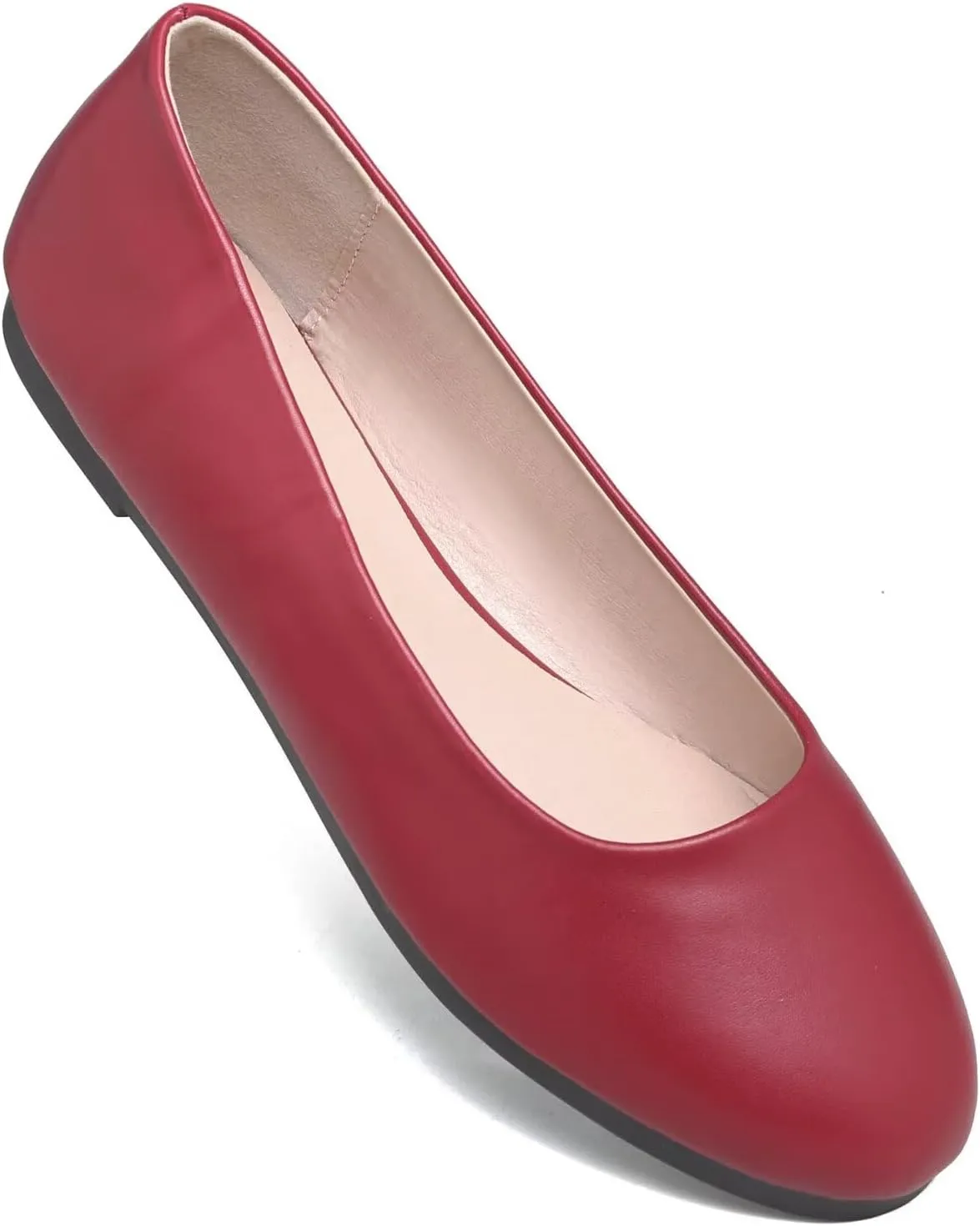 Stunner Women Cute Slip-On Ballet Shoes Soft Solid Classic Pointed Toe Flats