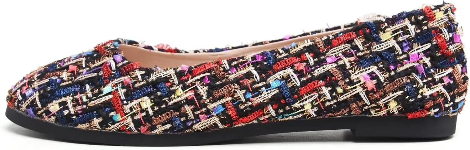 Stunner Women Cute Slip-On Ballet Shoes Soft Solid Classic Pointed Toe Flats