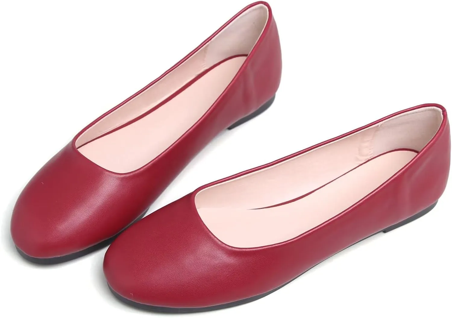 Stunner Women Cute Slip-On Ballet Shoes Soft Solid Classic Pointed Toe Flats