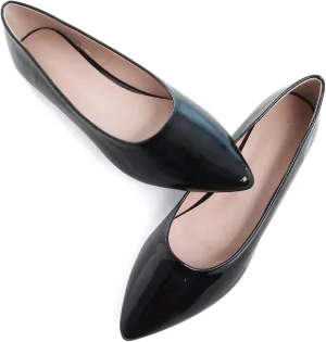 Stunner Women's Flats Fashion Pointed Toe Flats Comfortable Ballet Flats Solid Casual Slip On Flats