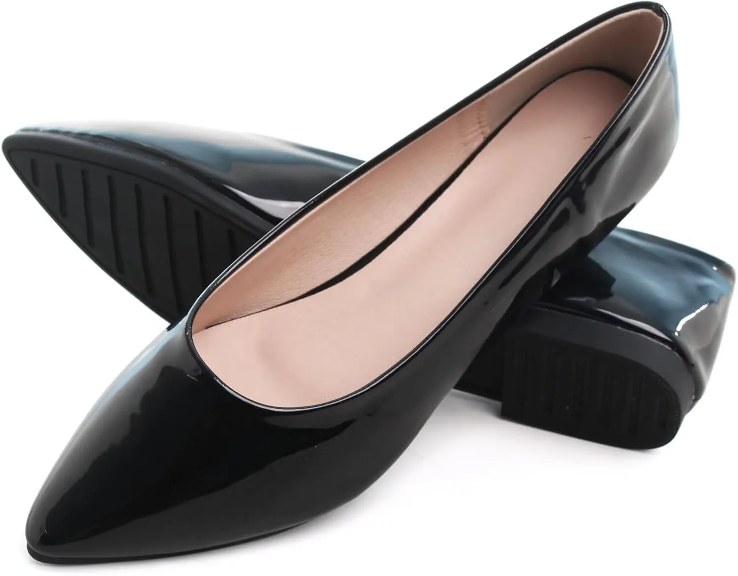 Stunner Women's Flats Fashion Pointed Toe Flats Comfortable Ballet Flats Solid Casual Slip On Flats