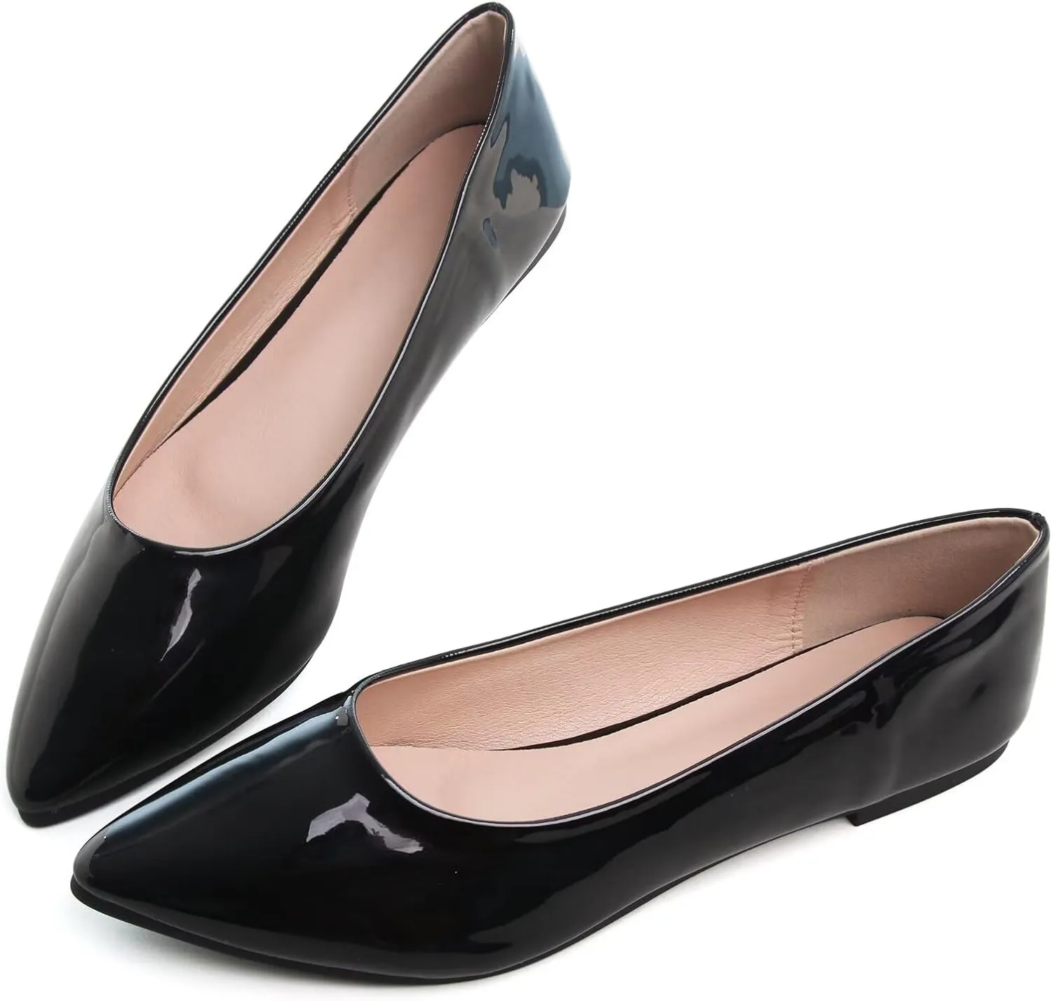 Stunner Women's Flats Fashion Pointed Toe Flats Comfortable Ballet Flats Solid Casual Slip On Flats