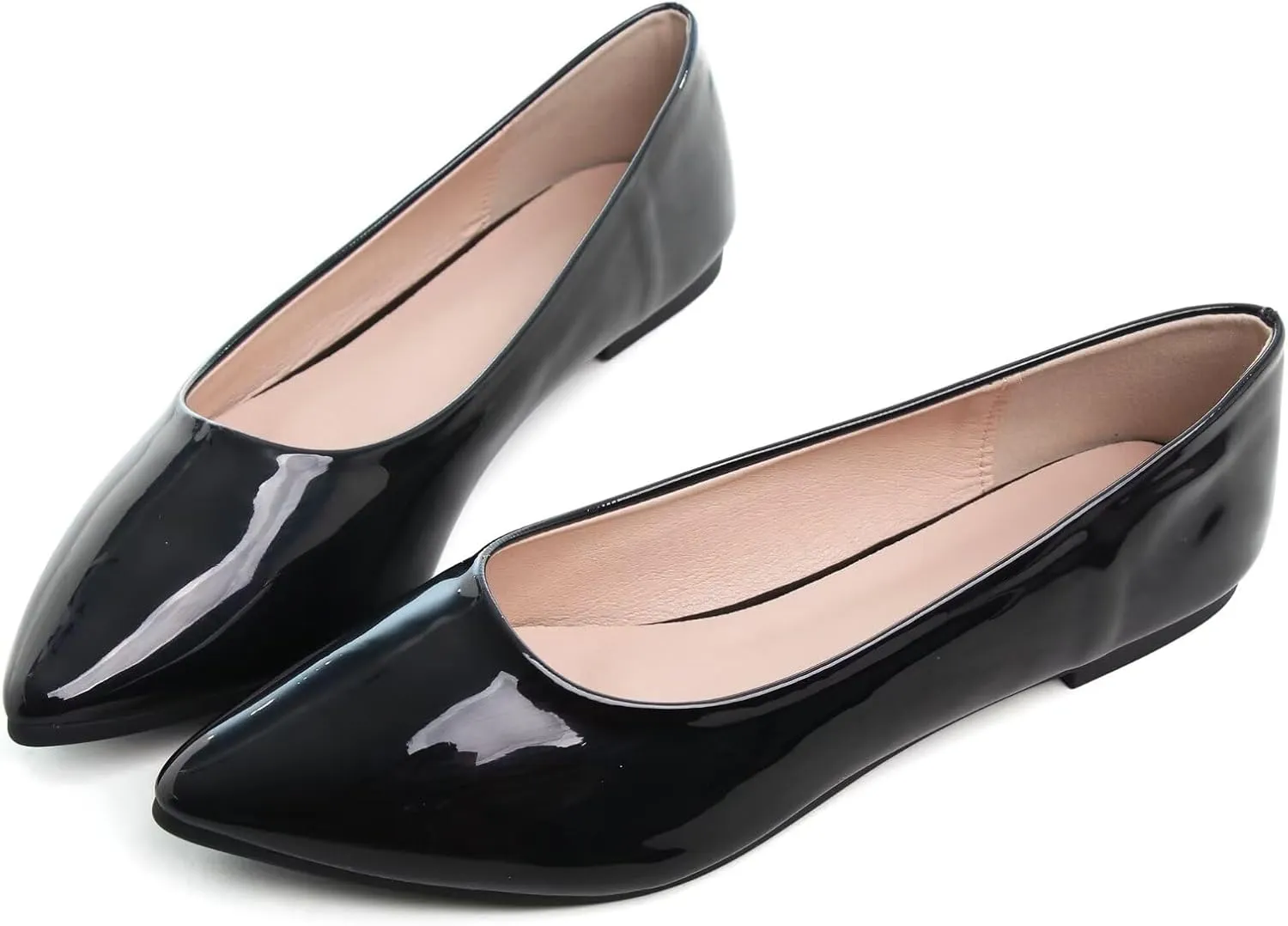 Stunner Women's Flats Fashion Pointed Toe Flats Comfortable Ballet Flats Solid Casual Slip On Flats