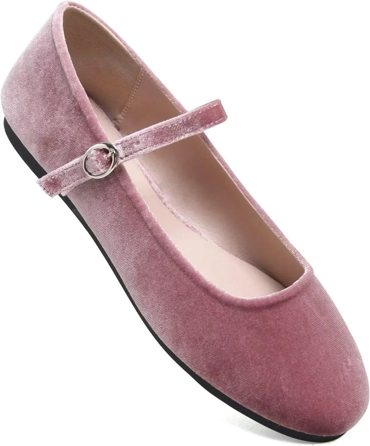Stunner Women's Mary Jane Flats Fashion Round Toe Ballet Flats Comfortable Ankle Strap Flats Slip On Dress Flats