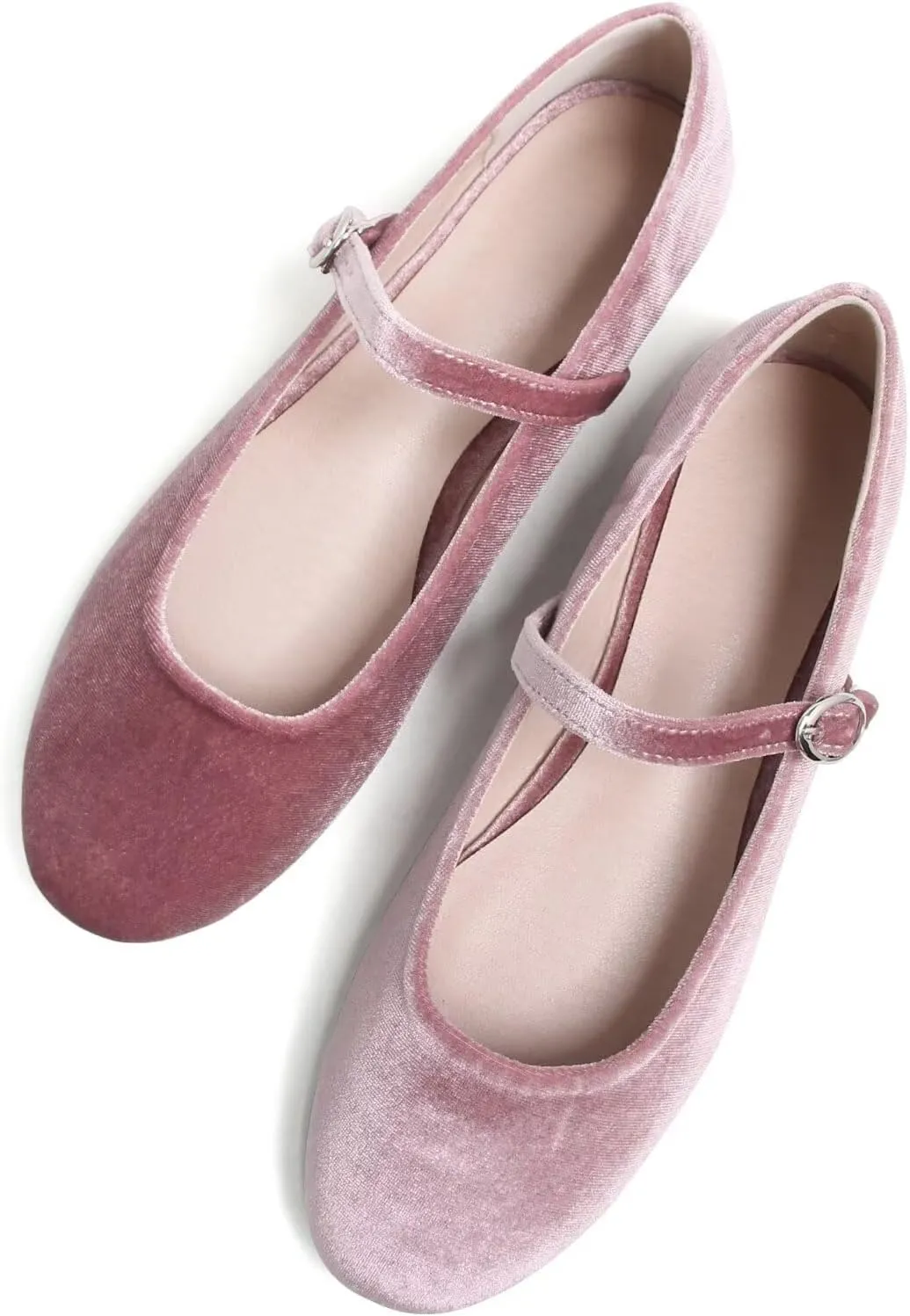 Stunner Women's Mary Jane Flats Fashion Round Toe Ballet Flats Comfortable Ankle Strap Flats Slip On Dress Flats
