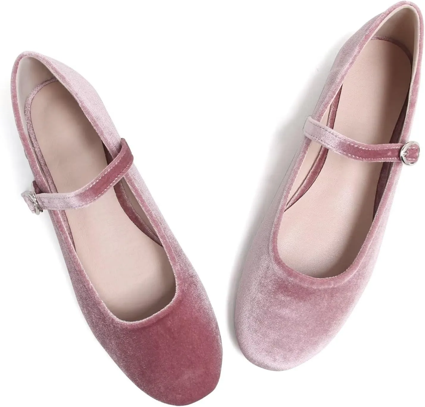 Stunner Women's Mary Jane Flats Fashion Round Toe Ballet Flats Comfortable Ankle Strap Flats Slip On Dress Flats