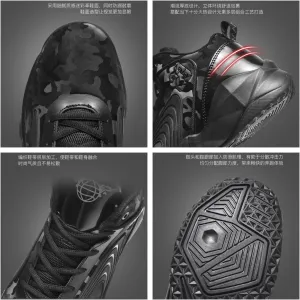 Stylish Colour Block High Top Basketball Shoes - Ultra Comfy, Non Slip, Durable, Lace Up, Breathable, Supportive, Perfect for Men's Outdoor Activities, Sports, Fitness, and Casual Wear