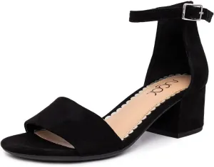 Sugar Women's Block Heel Sandals – Open Toe, Ankle Strap, Comfortable Dress Shoes for Weddings & Casual Wear