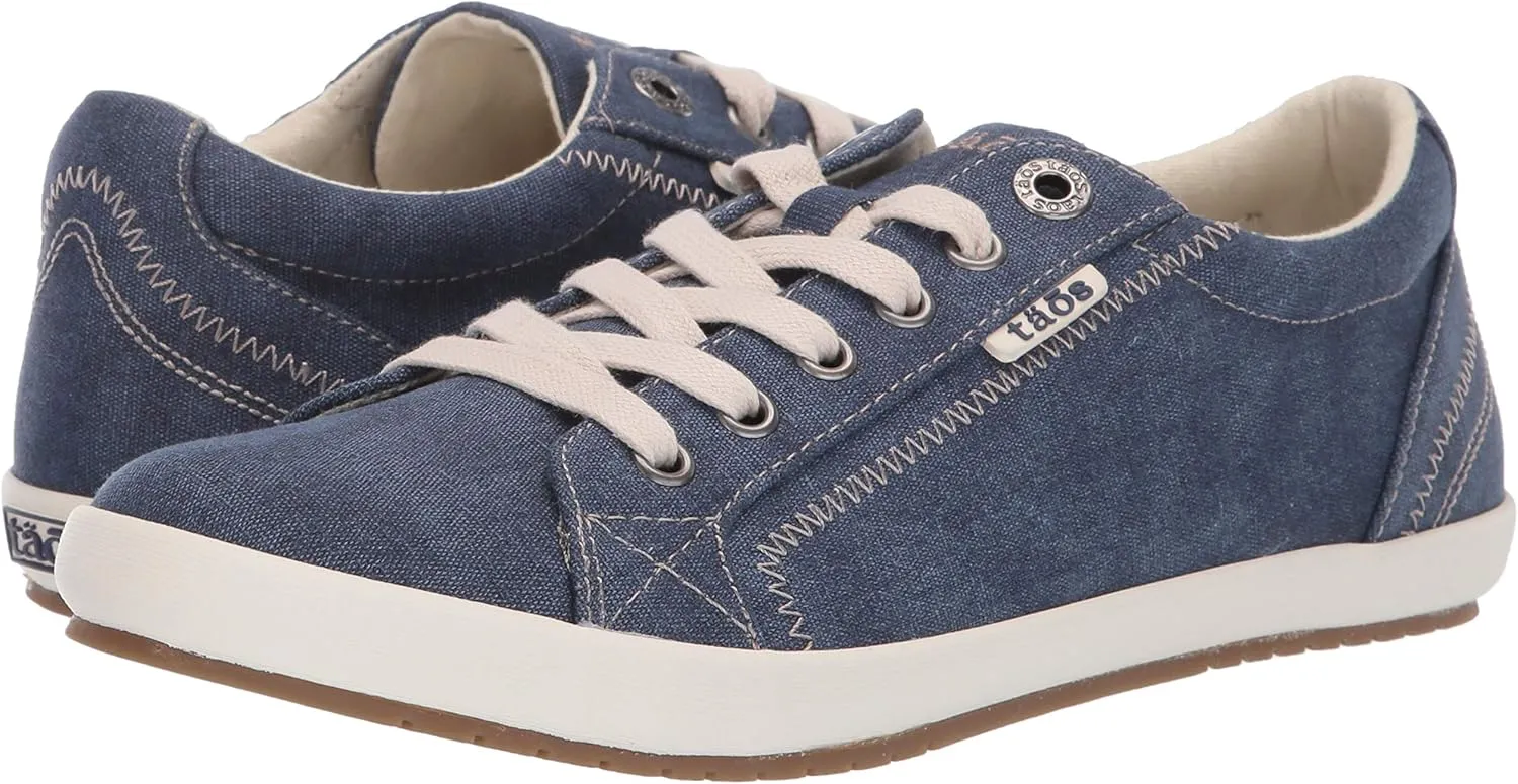 Taos Star Women's Sneaker - Iconic Style with Canvas Design for Everyday Adventures - Custom Fit Lacing and Premium Removable Footbed with Arch Support for All Day Comfort