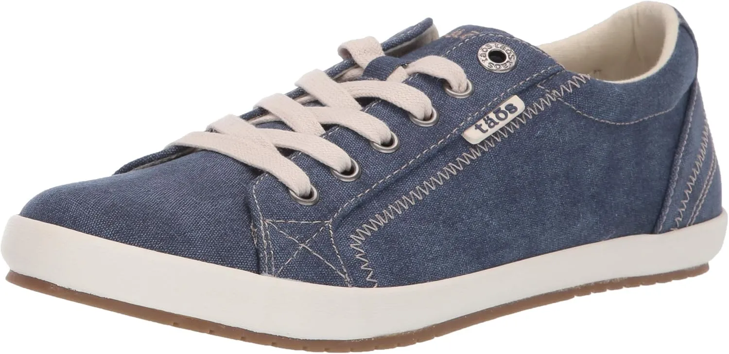 Taos Star Women's Sneaker - Iconic Style with Canvas Design for Everyday Adventures - Custom Fit Lacing and Premium Removable Footbed with Arch Support for All Day Comfort