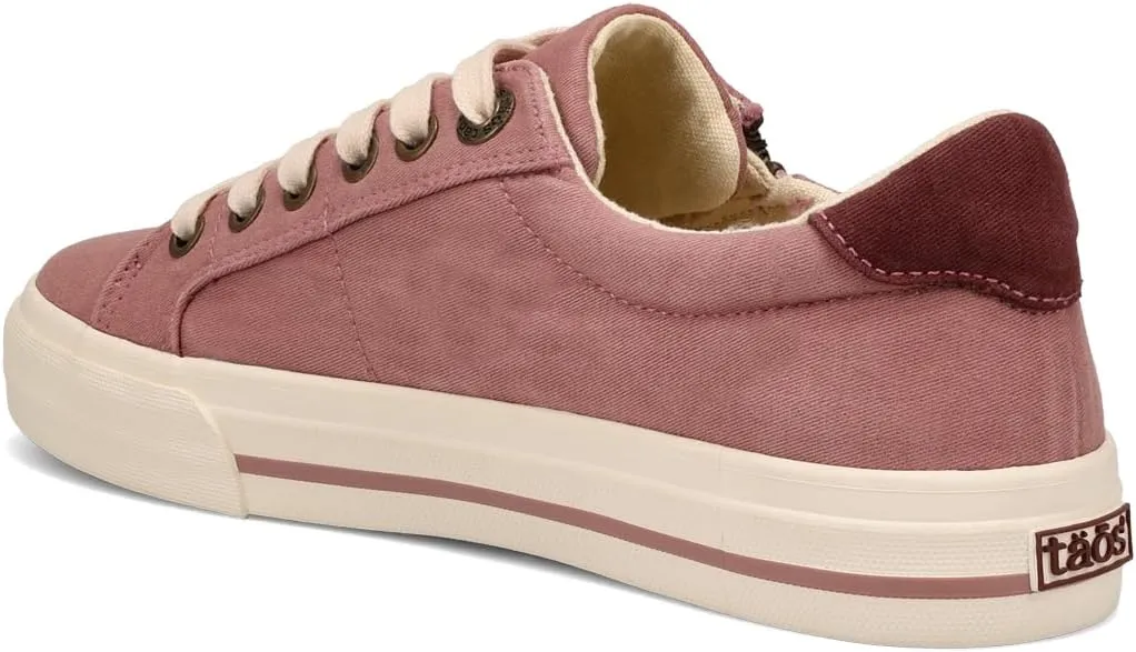 Taos Z Soul Women's Sneaker - Stylish Platform Sneaker with Removable Footbed, Arch Support, Premium Cushioning, Lace-Up Adjustability, and Easy Access Zipper