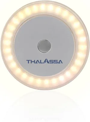 THALASSA 3W RV Interior Ceiling Light Boat Cabain Dome Light with Inbuilt Dimmer Touch Switch DC 12V 2800K Soft White.Small Light Base74MM Diameter Surface Mount