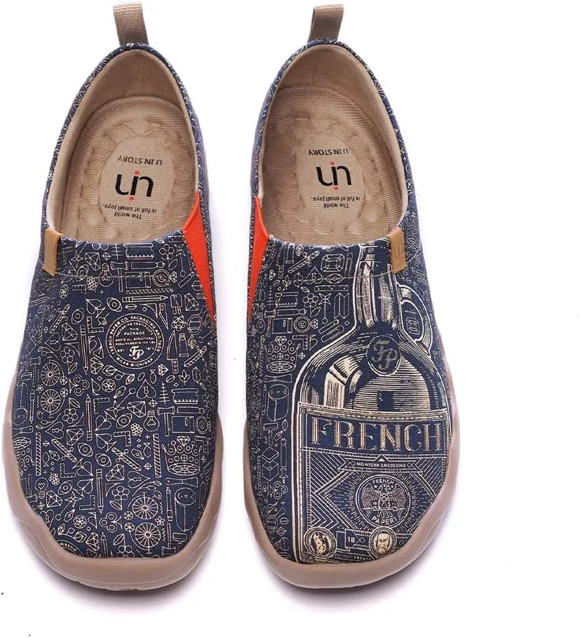 UIN Men's Art Design Travel Shoes Slip On Casual Loafers Stylish Lightweight Comfort Fashion Sneaker
