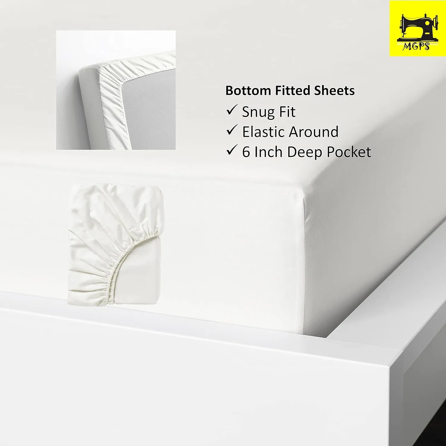 V Berth Boating Sheet Set 100% Egyptian Cotton 400 Thread Count Universal AFT Berth Sheet Set Boat Bedding Fits mattresses up to 6” Depth, Sailboat Boaters Gift - Light Grey Stripe