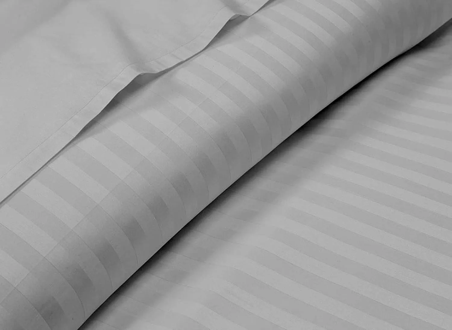 V Berth Boating Sheet Set 100% Egyptian Cotton 400 Thread Count Universal AFT Berth Sheet Set Boat Bedding Fits mattresses up to 6” Depth, Sailboat Boaters Gift - Light Grey Stripe