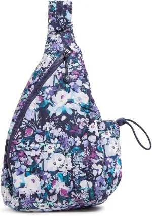 Vera Bradley Featherweight Sling Backpack, Artist's Garden Purple