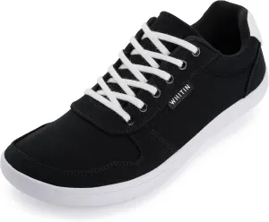 WHITIN Men's Wide Barefoot Shoes | Canvas Minimalist Sneakers | Zero Drop Sole
