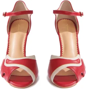 Women Ankle Strap Kitten Heel Sandals Round Open Toe Sandal Pumps Two Tone 3 inch Sandal Kitten Heels Buckle Strap Dress Sandals Shoes Peep Toe Matte Vintage Cute Size 4-11 M US