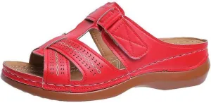 Women Wedge Arch Support Slides Summer Comfort Slip on Sandals Casual Non-Slip Slide Sandal Flat Slippers