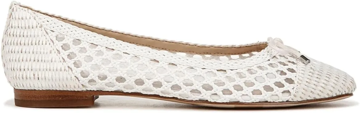 Women's Ballet Flats Fashionable Bow Weavy Squared Toe Casual Comfortable Breathable Mary Jane Flats Shoes