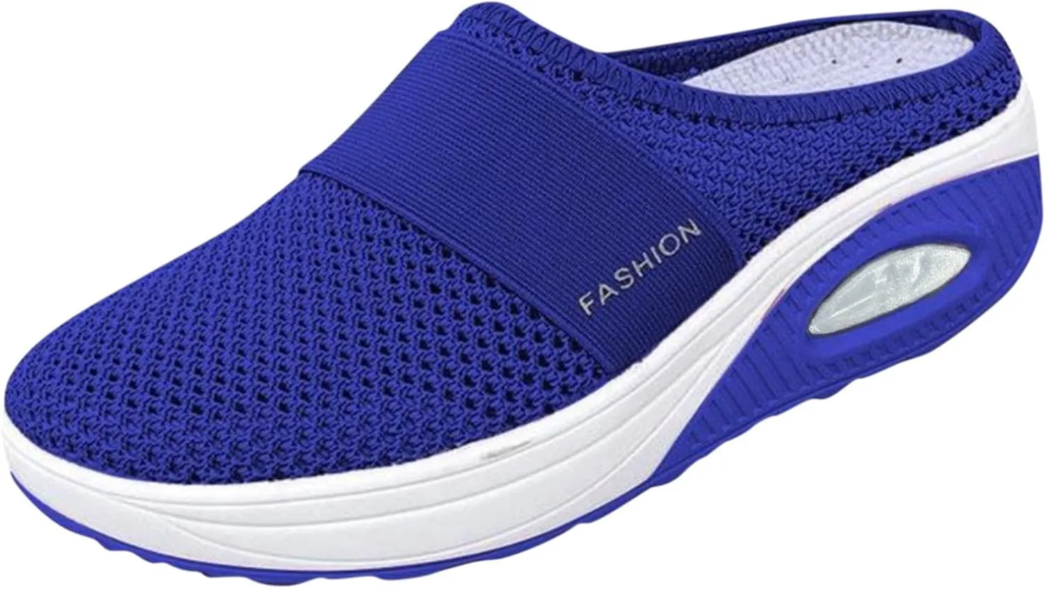 Women's Breathable Walking Mules Shoes - Lightweight Garden Clogs Casual Mesh Sneakers Open Back Slip-on House Shoes