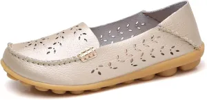 Womens Comfort Walking Cute Flat Loafer Ballet Flats Shoes Cute Penny Loafer Slip On Walking Driving Shoes with Diamond Eyelets