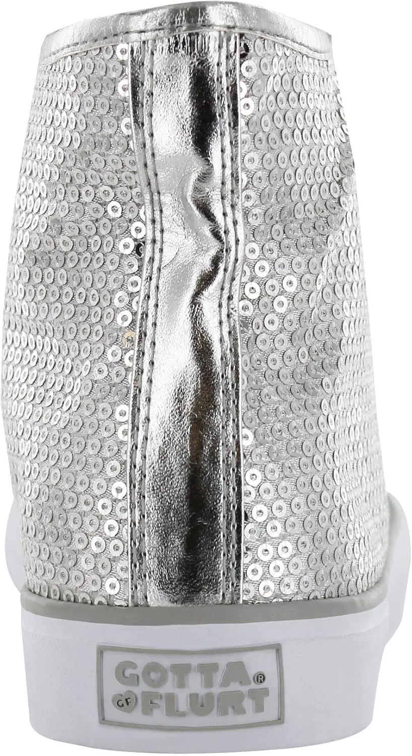 Women's Disco II Sequin Glitter Fashion High Top Dance Sneakers