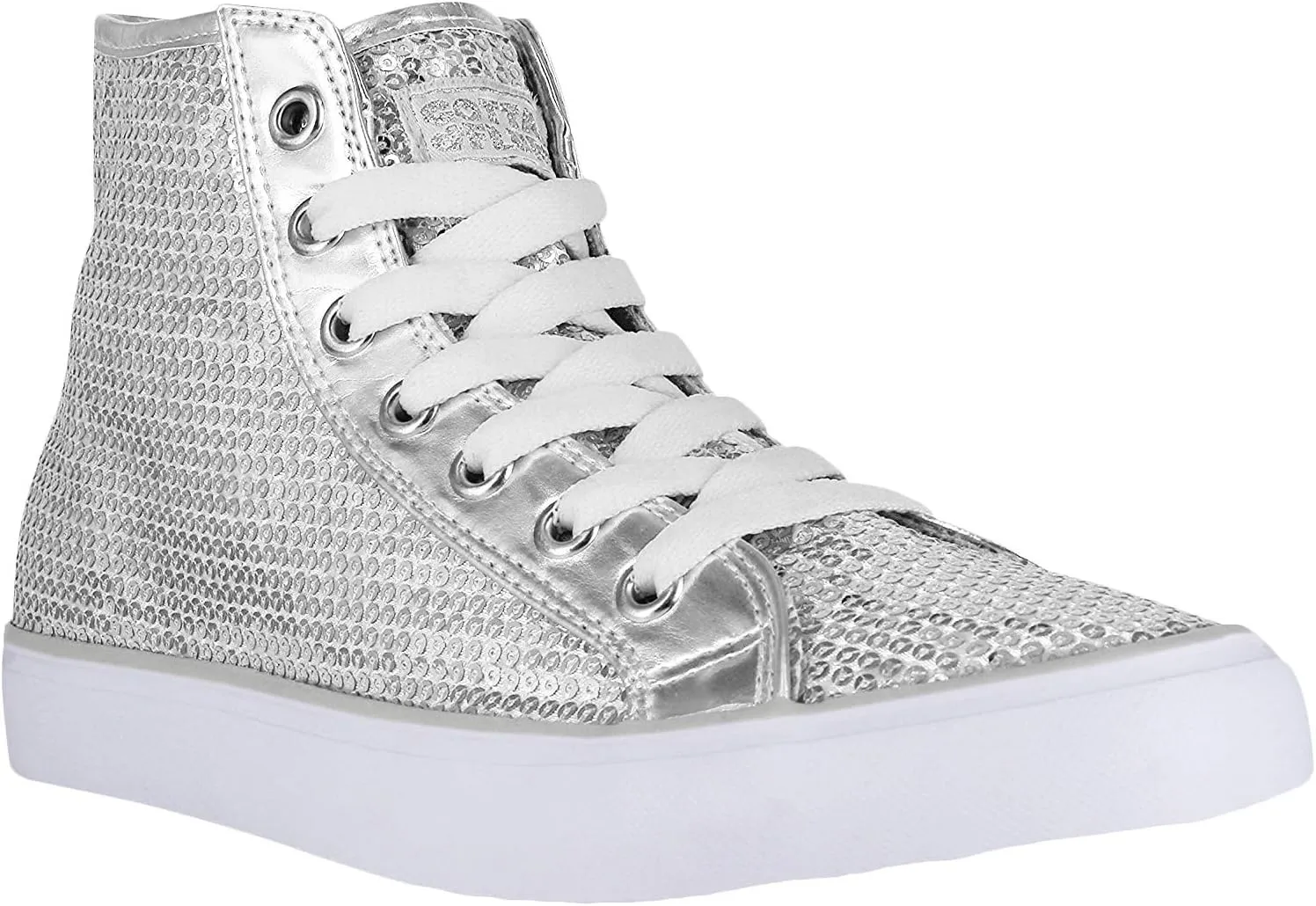 Women's Disco II Sequin Glitter Fashion High Top Dance Sneakers